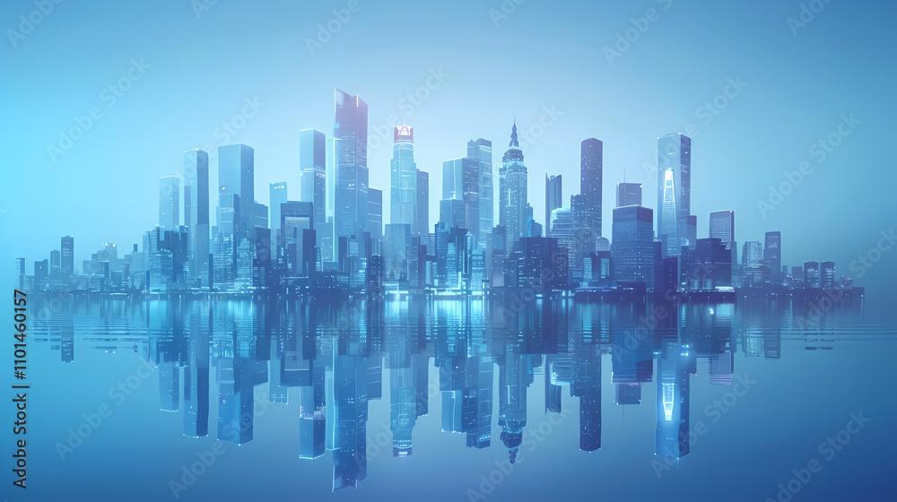 Obraz premium city skyline