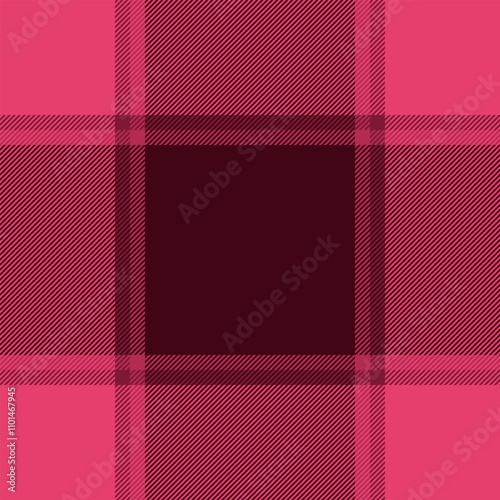 Trend vector fabric tartan, pajamas textile texture plaid. Checked pattern check background seamless in red and dark colors.