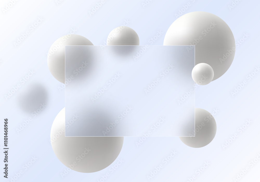 Website landing page in glass morphism style. Light-colored presentation screen with the effect of overlaying glass on floating gradient spheres. Website landing page in glass morphism style. Light-colored presentation screen with the effect of overlaying glass on floating gradient spheres.