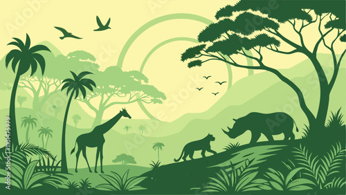 African Savanna Wildlife: Animals and Nature