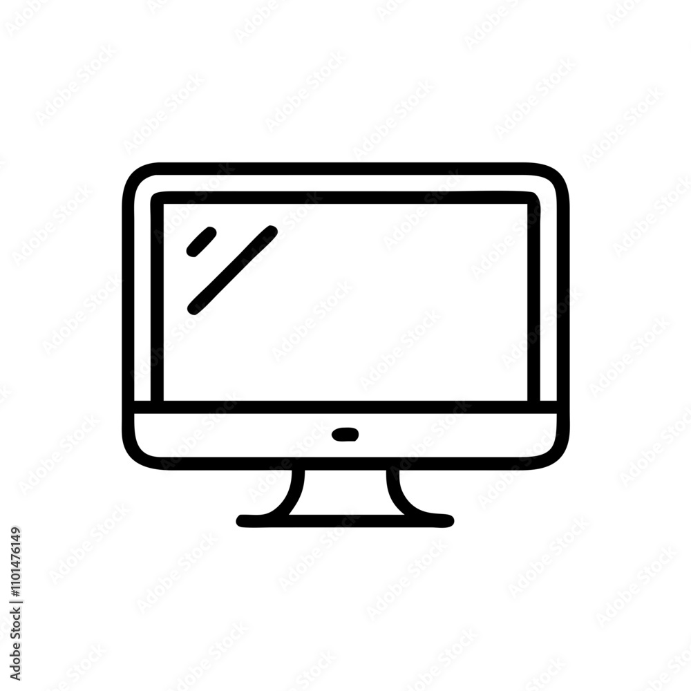Computer monitor icon for digital workstations Computer monitor icon for digital workstations