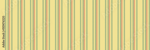 Tix seamless pattern stripe, colourful fabric lines texture. Yorizontal textile vertical vector background in yellow and mint colors. photo