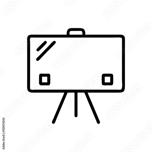 Whiteboard icon for office presentations