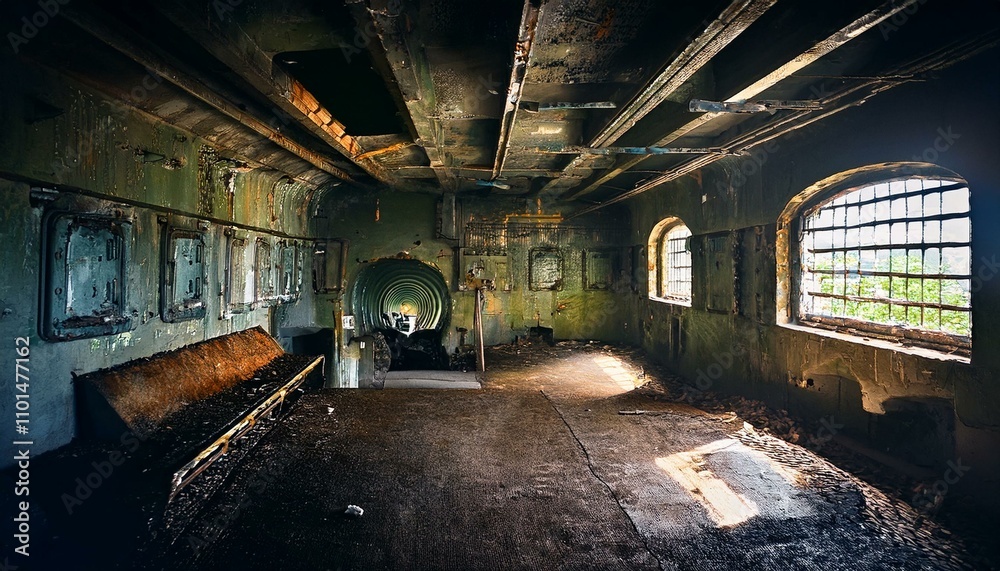 Abandoned Bunker in Urban Exploration Abandoned Bunker in Urban Exploration