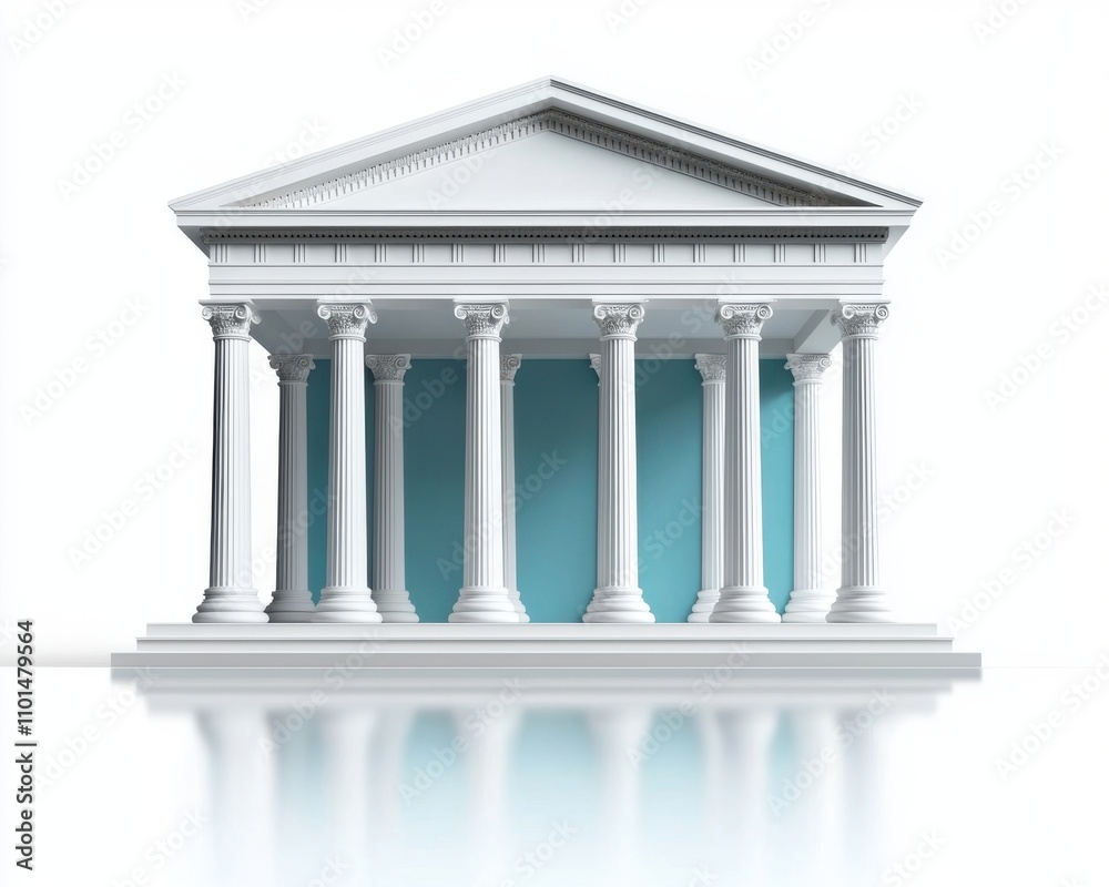 Fototapeta premium Classical Architectural Structure with Columns and Elegant Design