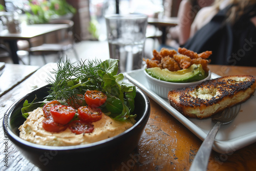 Gourmet Croque Monsieur with Avocado and Cherry Tomatoes