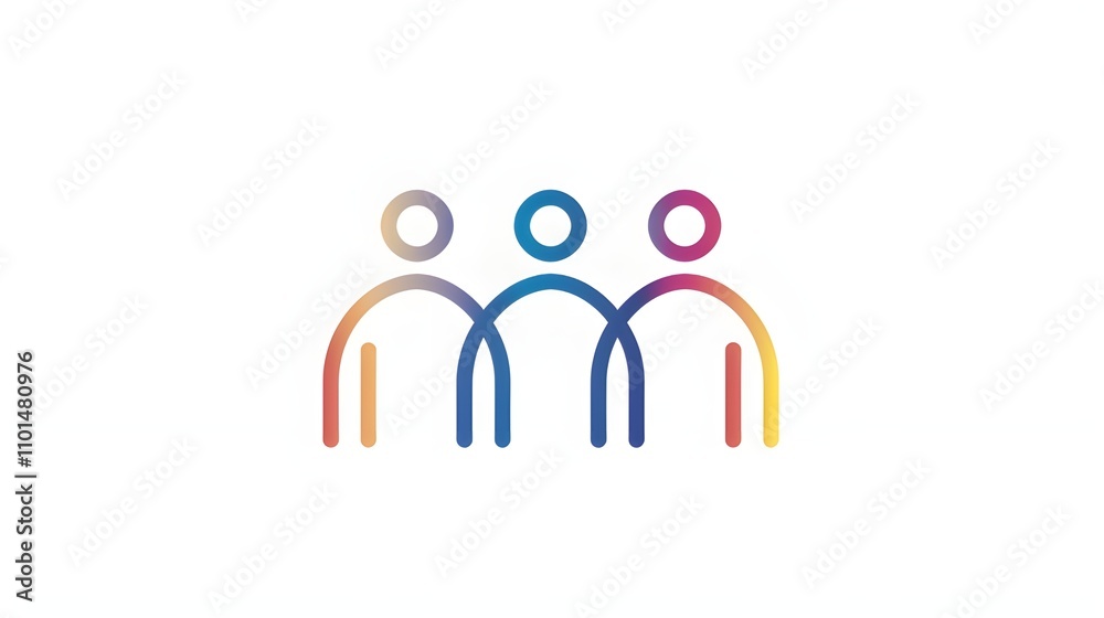A pristine shot of a customizable line icon symbolizing inclusion, its clean lines and editable strokes serving as a visual reminder of the ongoing efforts to create environments that welcome. A pristine shot of a customizable line icon symbolizing inclusion, its clean lines and editable strokes serving as a visual reminder of the ongoing efforts to create environments that welcome.