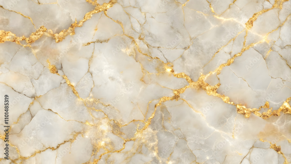 Fototapeta premium Creative abstract gold metallic fleck sand land streak pattern marble texture art background.