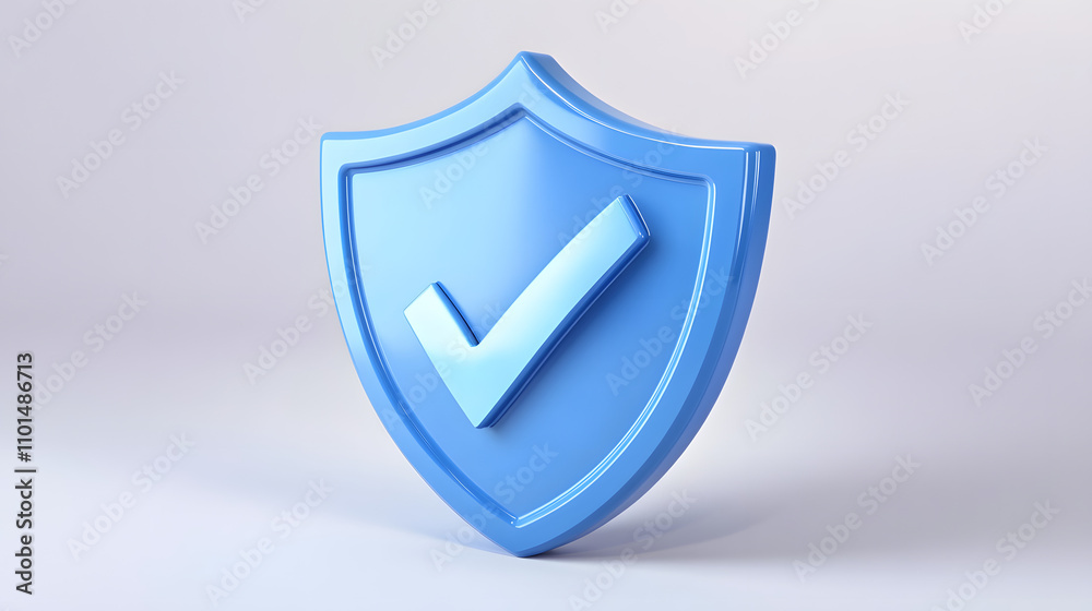 cartoon 3d Icon safety shield check mark perspective . Blue symbol security safety icon. Checkmark in minimalistic style. 3d vector illustration. white background cartoon 3d Icon safety shield check mark perspective . Blue symbol security safety icon. Checkmark in minimalistic style. 3d vector illustration. white background