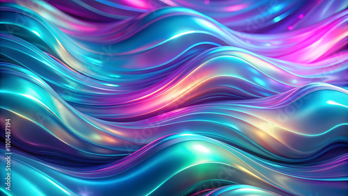 A grainy iridescent holographic gradient background