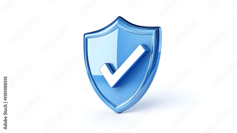 cartoon 3d Icon safety shield check mark perspective . Blue symbol security safety icon. Checkmark in minimalistic style. 3d vector illustration. white background cartoon 3d Icon safety shield check mark perspective . Blue symbol security safety icon. Checkmark in minimalistic style. 3d vector illustration. white background