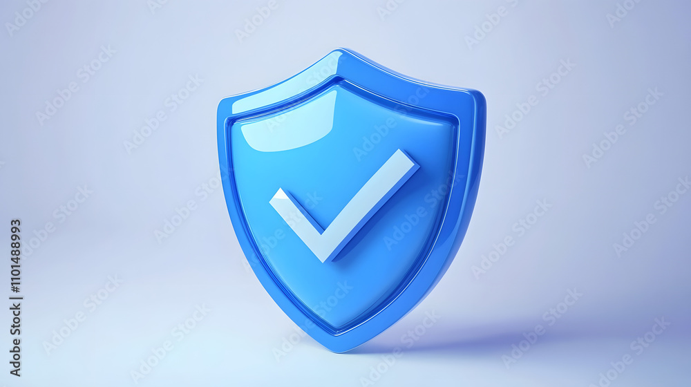 cartoon 3d Icon safety shield check mark perspective . Blue symbol security safety icon. Checkmark in minimalistic style. 3d vector illustration. white background cartoon 3d Icon safety shield check mark perspective . Blue symbol security safety icon. Checkmark in minimalistic style. 3d vector illustration. white background
