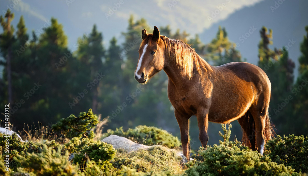 Fototapeta premium Majestic Horse in Nature