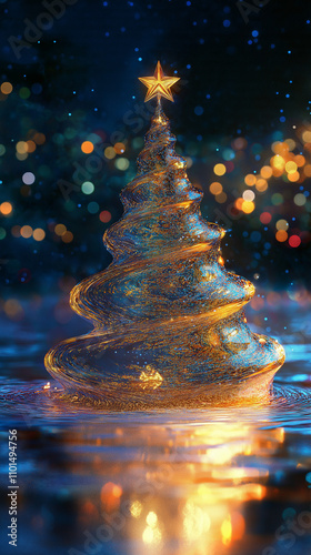 abstract christmas tree