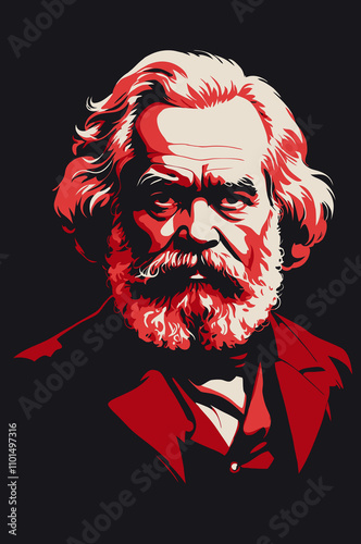 Karl Marx  - Portrait frontal