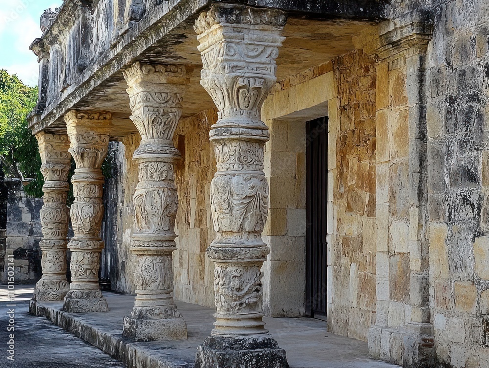 Ancient architecture in cities showing historical preservation Ancient architecture in cities showing historical preservation