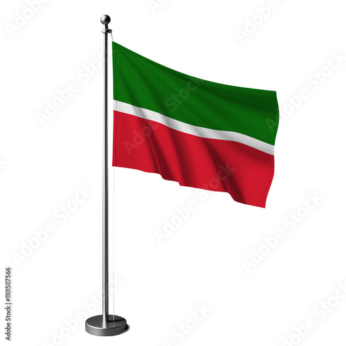 Free Download Tatarstan flag 4 isolated, table flag - GFXLoad