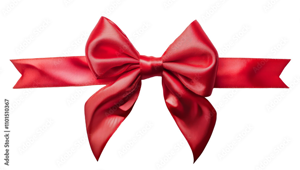 red bow isolated on white red bow isolated on white