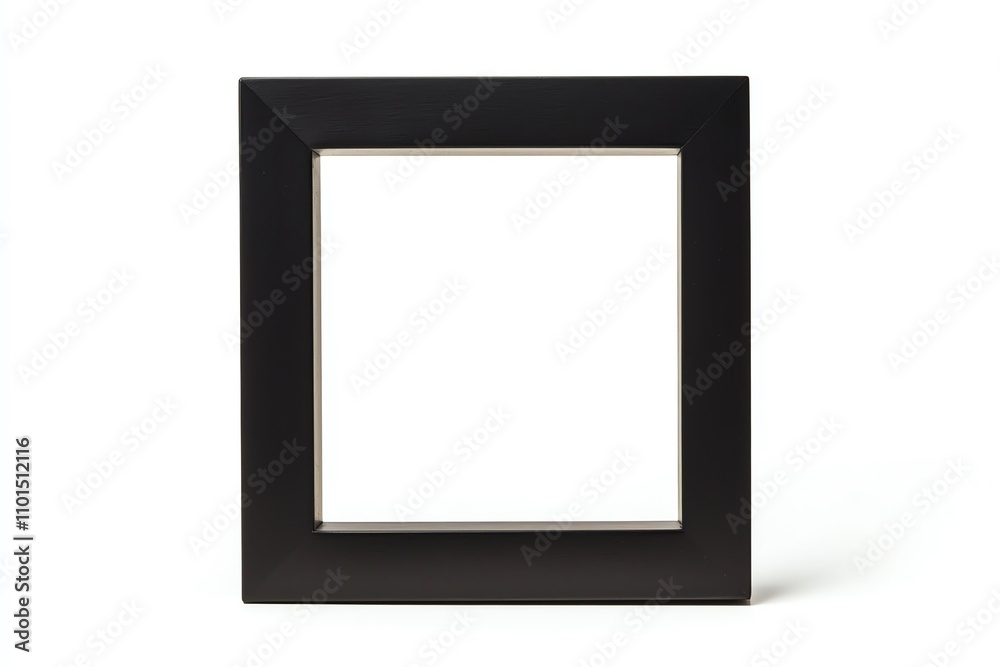 A simple black picture frame with a blank space, perfect for showcasing photographs or artwork. A simple black picture frame with a blank space, perfect for showcasing photographs or artwork.