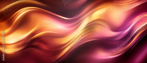 Wallpaper Mural Red, orange, gold abstract wave background Torontodigital.ca