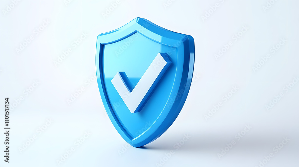cartoon 3d Icon safety shield check mark perspective . Blue symbol security safety icon. Checkmark in minimalistic style. 3d vector illustration. white background cartoon 3d Icon safety shield check mark perspective . Blue symbol security safety icon. Checkmark in minimalistic style. 3d vector illustration. white background