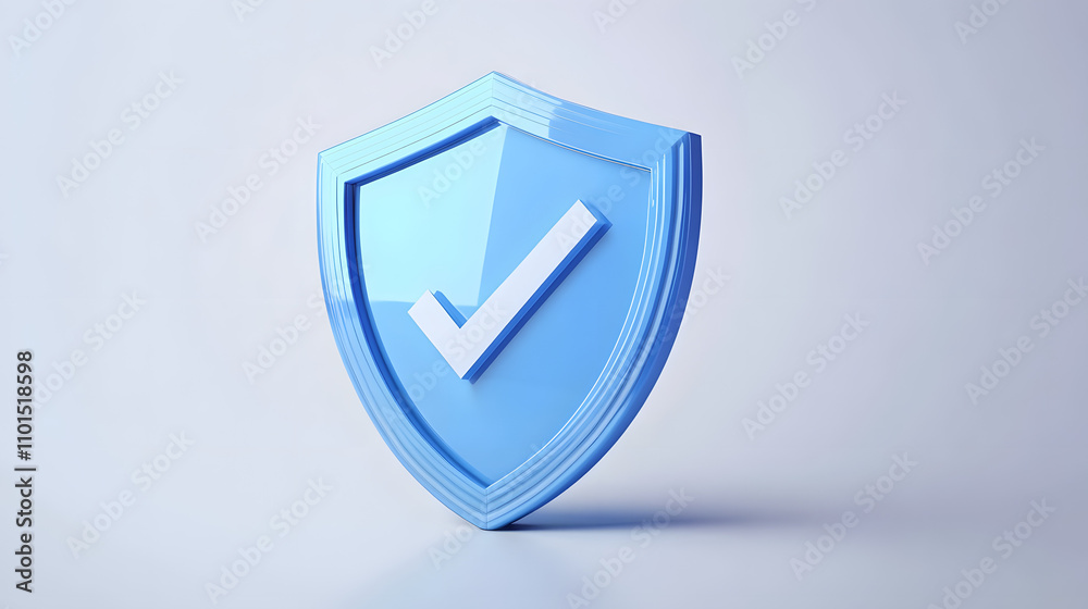 cartoon 3d Icon safety shield check mark perspective . Blue symbol security safety icon. Checkmark in minimalistic style. 3d vector illustration. white background cartoon 3d Icon safety shield check mark perspective . Blue symbol security safety icon. Checkmark in minimalistic style. 3d vector illustration. white background