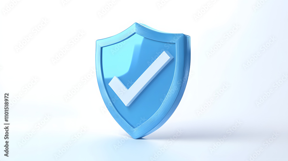 cartoon 3d Icon safety shield check mark perspective . Blue symbol security safety icon. Checkmark in minimalistic style. 3d vector illustration. white background cartoon 3d Icon safety shield check mark perspective . Blue symbol security safety icon. Checkmark in minimalistic style. 3d vector illustration. white background
