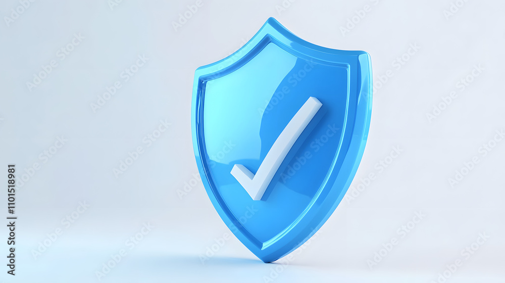 cartoon 3d Icon safety shield check mark perspective . Blue symbol security safety icon. Checkmark in minimalistic style. 3d vector illustration. white background cartoon 3d Icon safety shield check mark perspective . Blue symbol security safety icon. Checkmark in minimalistic style. 3d vector illustration. white background