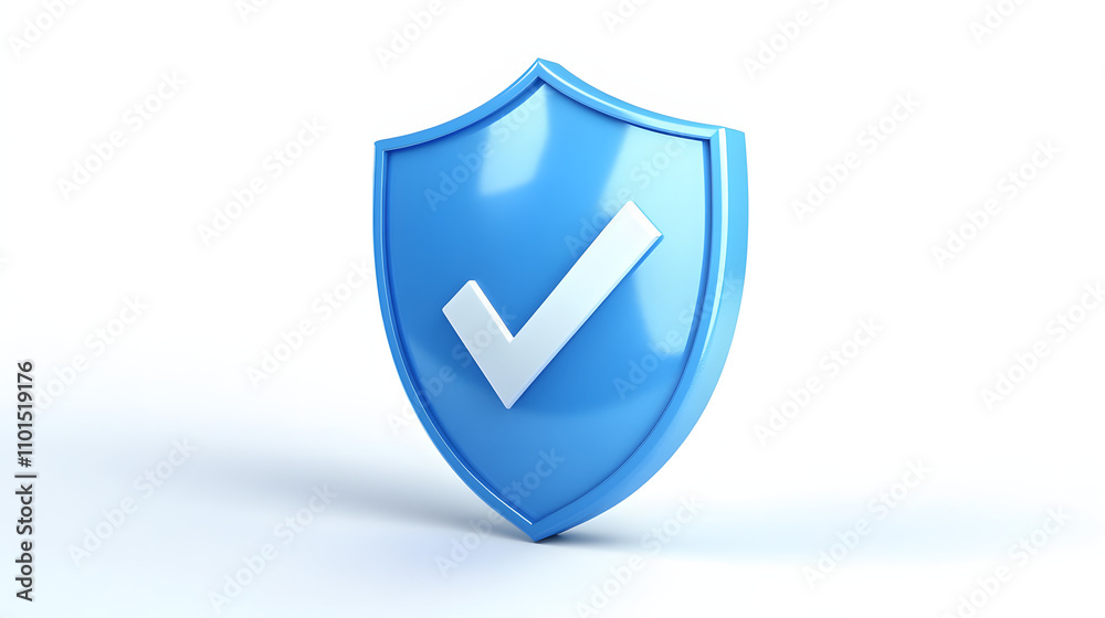 cartoon 3d Icon safety shield check mark perspective . Blue symbol security safety icon. Checkmark in minimalistic style. 3d vector illustration. white background cartoon 3d Icon safety shield check mark perspective . Blue symbol security safety icon. Checkmark in minimalistic style. 3d vector illustration. white background