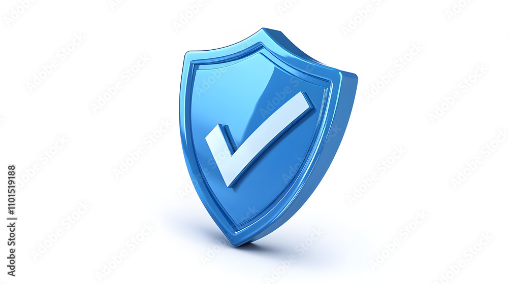 cartoon 3d Icon safety shield check mark perspective . Blue symbol security safety icon. Checkmark in minimalistic style. 3d vector illustration. white background cartoon 3d Icon safety shield check mark perspective . Blue symbol security safety icon. Checkmark in minimalistic style. 3d vector illustration. white background