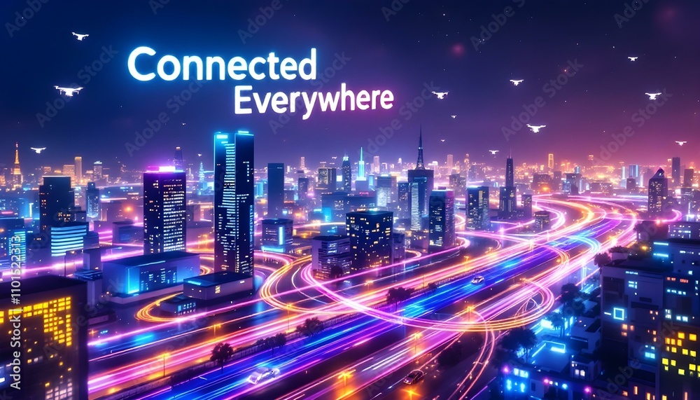 Fototapeta premium Connected Everywhere