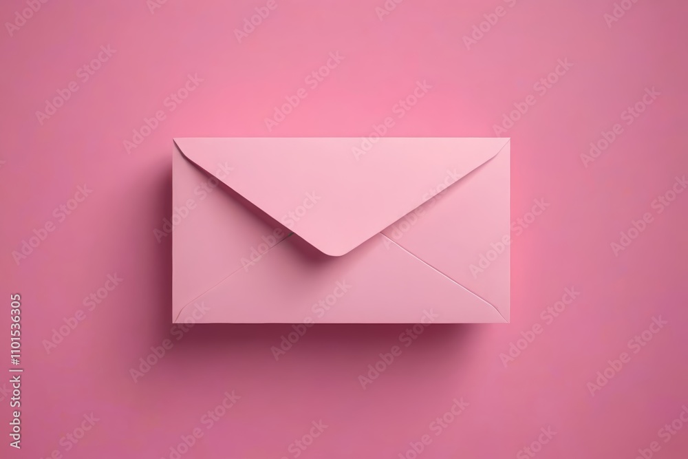 an envelope with a pink envelope on a pink background an envelope with a pink envelope on a pink background