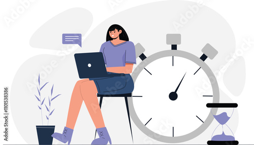 Work Deadline Illustration