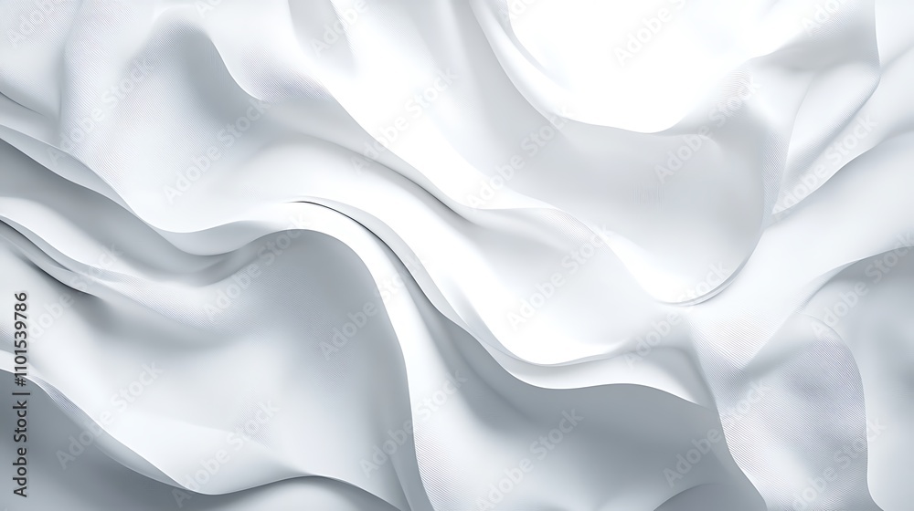 Naklejka premium Sophisticated abstract design with pure white background image