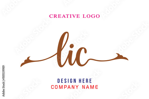 LIC lettering logo is simple, easy to understand and authoritative
