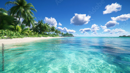 tropical ocean scene