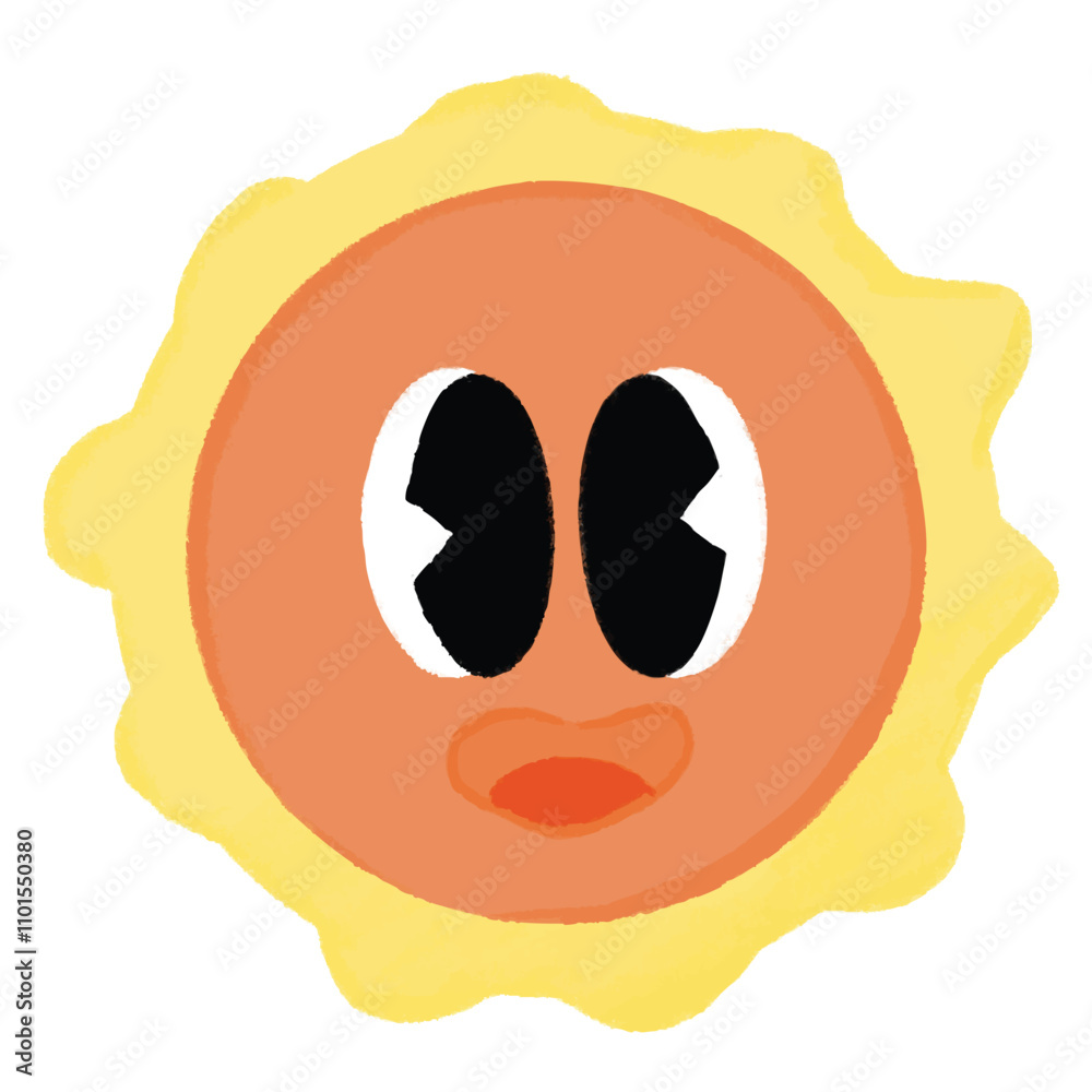 Smiling sun vector illustration Smiling sun vector illustration
