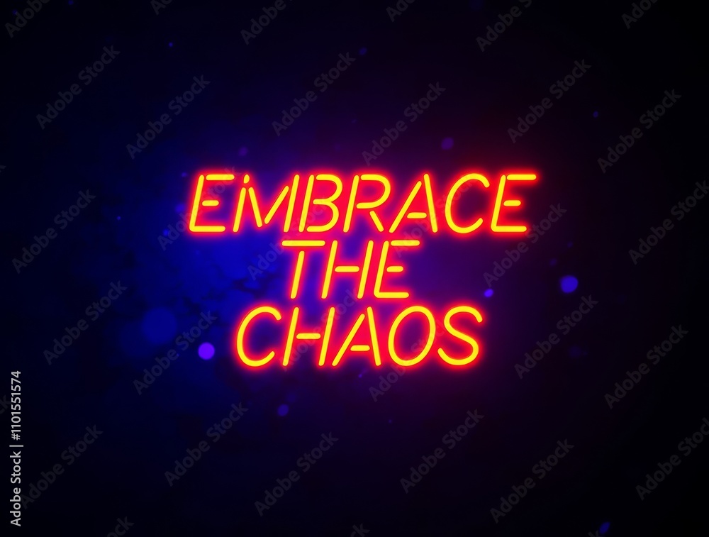 Neon sign with text Neon sign with text