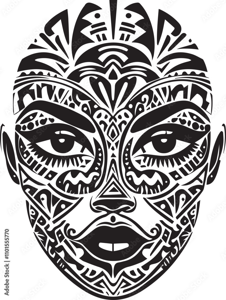 Woman Face Icon Silhouette black and white Woman Face Icon Silhouette black and white