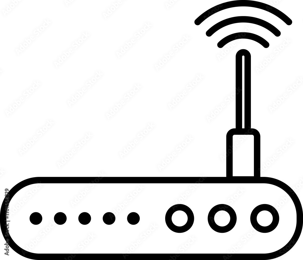 Router line icon. Wifi Wireless Router Router line icon. Wifi Wireless Router