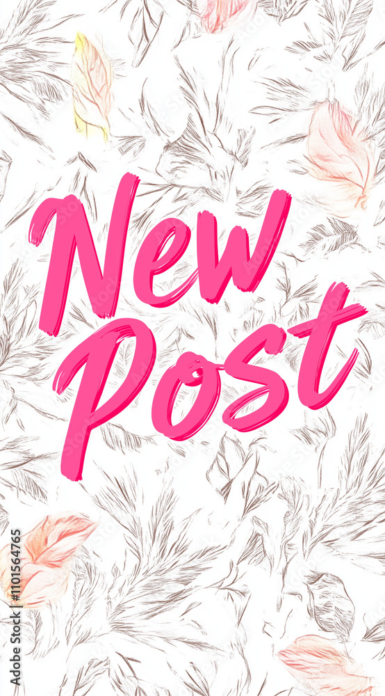 Obraz premium Pink text that says 