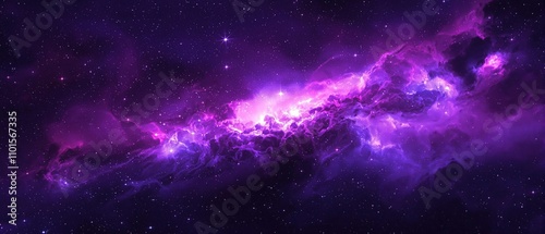 Glowing cosmic dust trails radiating from the heart of a shimmering purple nebula, nebulae, cosmic dust, astronomical phenomenon, space beauty, starfield