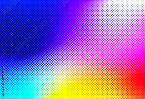 Abstract colorful halftone gradient background