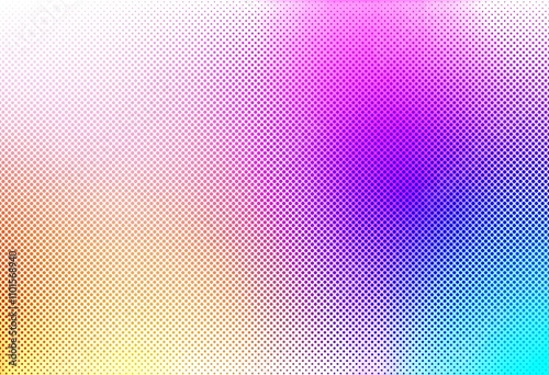 Abstract colorful halftone gradient background