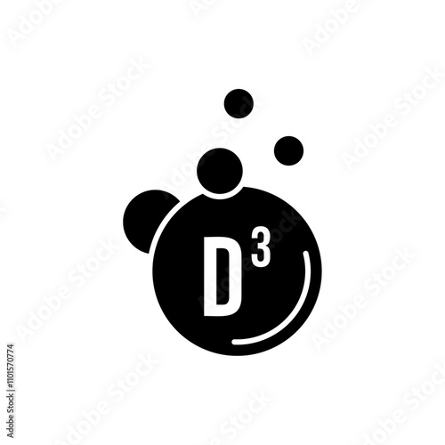 vitamin D3 drops icon, modern vector isolated on white background.