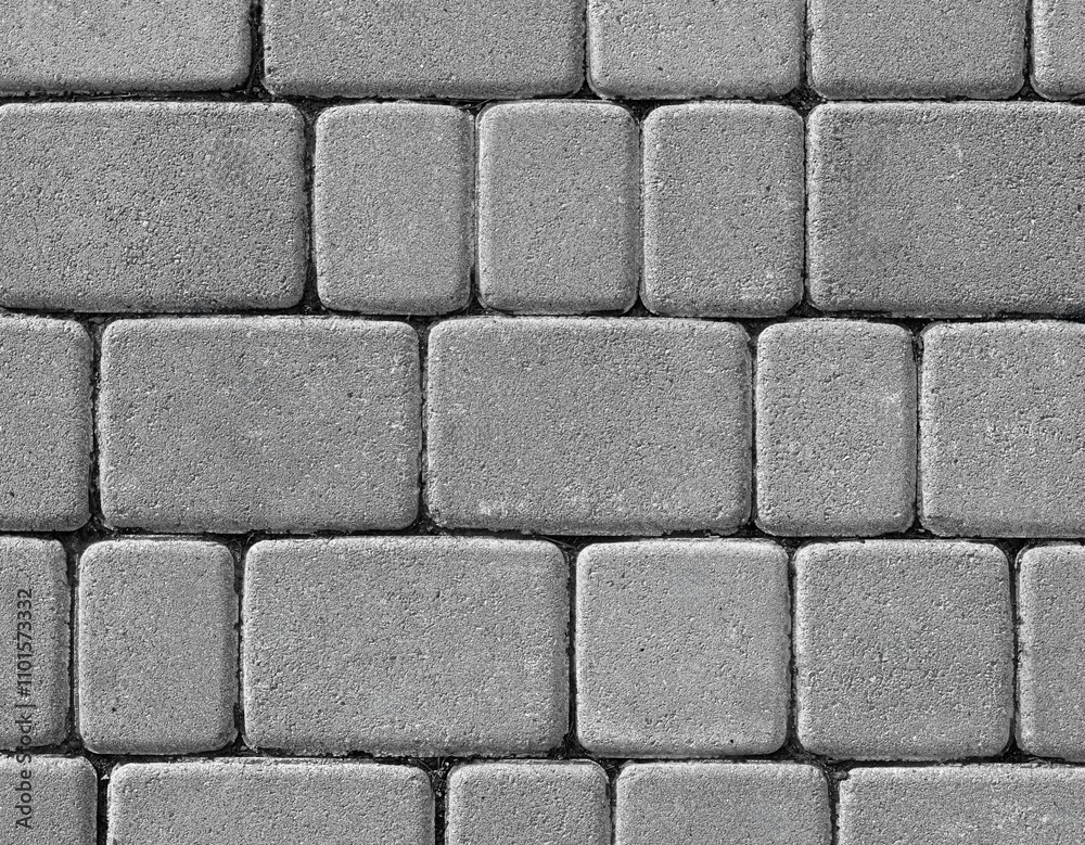 Concrete road paving stones abstract background.