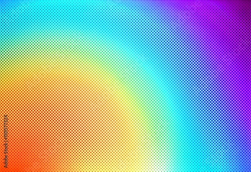 Abstract colorful halftone gradient background