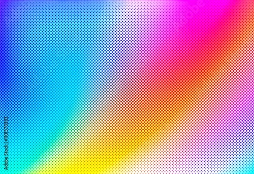 Abstract colorful halftone gradient background