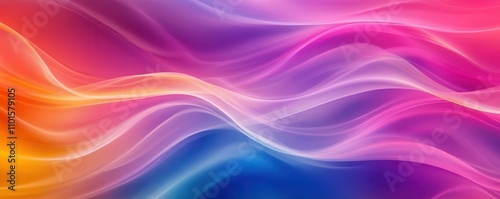 Abstract waves of color flowing smoothly in dynamic motion, blending vibrant tones, colorful abstract, fluidity, Colorful Abstract Background