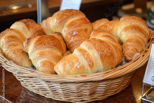 Appetising Crescent Rolls in a Freshly Baked Basket